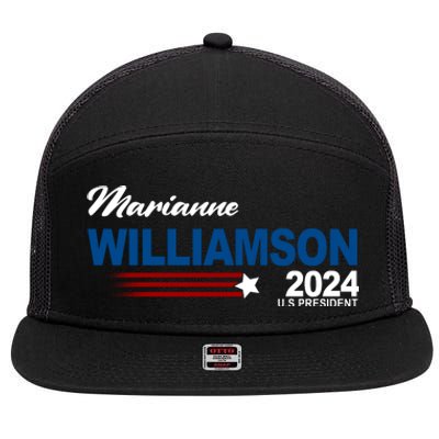 Marianne Williamson 2024 US President Election 7 Panel Mesh Trucker Snapback Hat