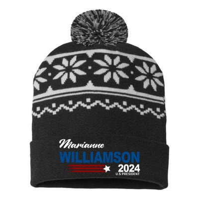 Marianne Williamson 2024 US President Election USA-Made Snowflake Beanie