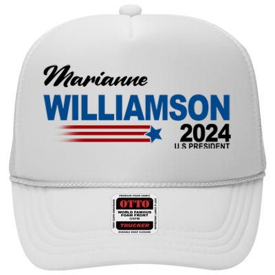 Marianne Williamson 2024 US President Election High Crown Mesh Back Trucker Hat