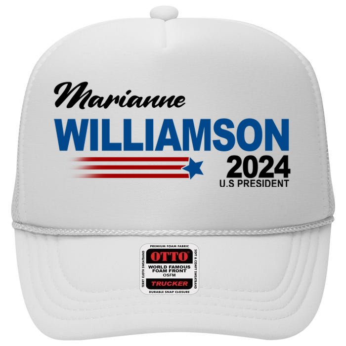 Marianne Williamson 2024 US President Election High Crown Mesh Back Trucker Hat