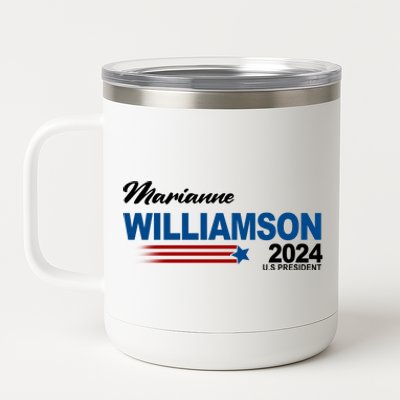 Marianne Williamson 2024 US President Election 12 oz Stainless Steel Tumbler Cup