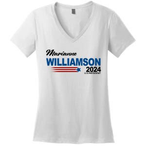 Marianne Williamson 2024 US President Election Women's V-Neck T-Shirt