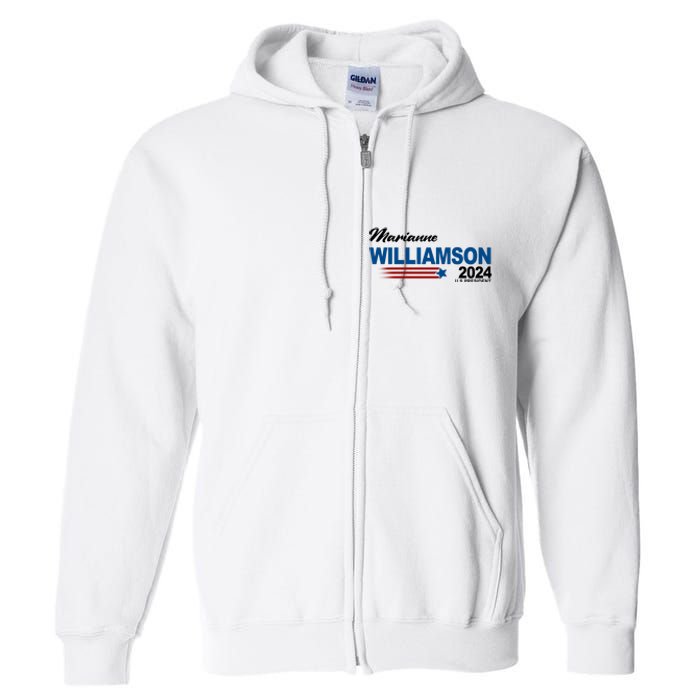 Marianne Williamson 2024 US President Election Full Zip Hoodie