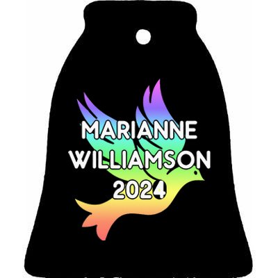 Marianne Williamson 2024 Ceramic Bell Ornament