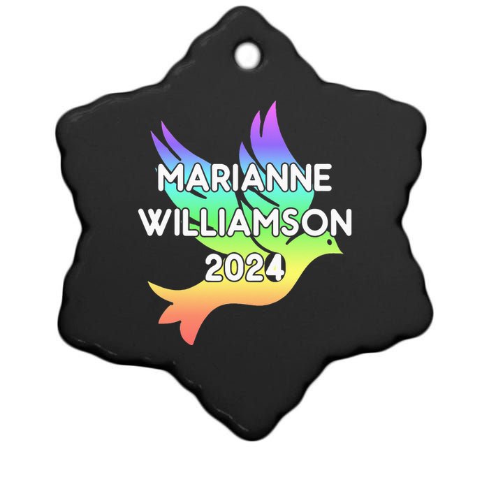 Marianne Williamson 2024 Ceramic Star Ornament