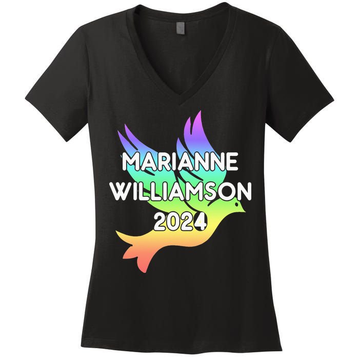 Marianne Williamson 2024 Women's V-Neck T-Shirt