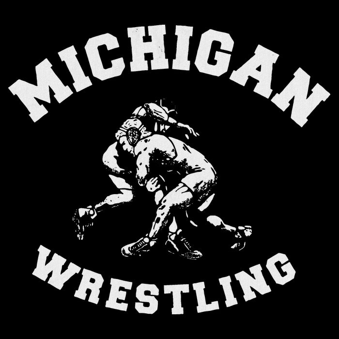 Michigan Wrestling 80s Distressed Retro Freestyle Wrestlers Impact Tech Backpack