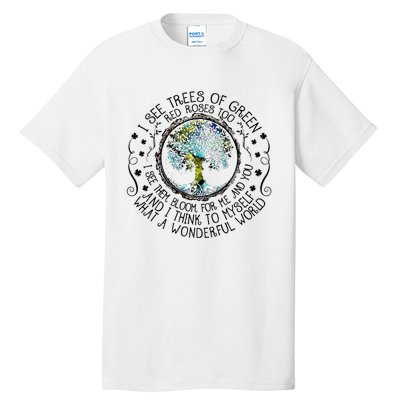 Myself What A Wonderful World Tall T-Shirt