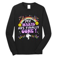 My Warts Are Finally Gone Funny Embarrassing Adult Humor Long Sleeve Shirt