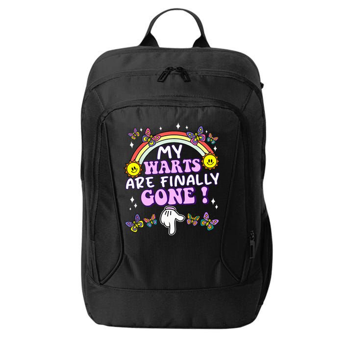 My Warts Are Finally Gone Funny Embarrassing Adult Humor City Backpack