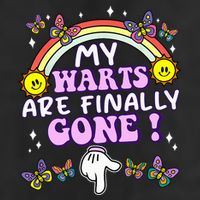 My Warts Are Finally Gone Funny Embarrassing Adult Humor Adult Drive Performance Visor