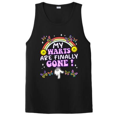 My Warts Are Finally Gone Funny Embarrassing Adult Humor PosiCharge Competitor Tank