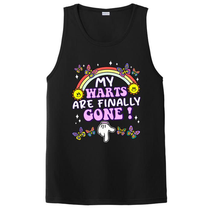 My Warts Are Finally Gone Funny Embarrassing Adult Humor PosiCharge Competitor Tank