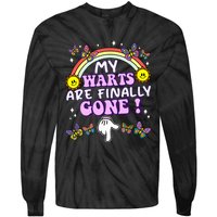 My Warts Are Finally Gone Funny Embarrassing Adult Humor Tie-Dye Long Sleeve Shirt