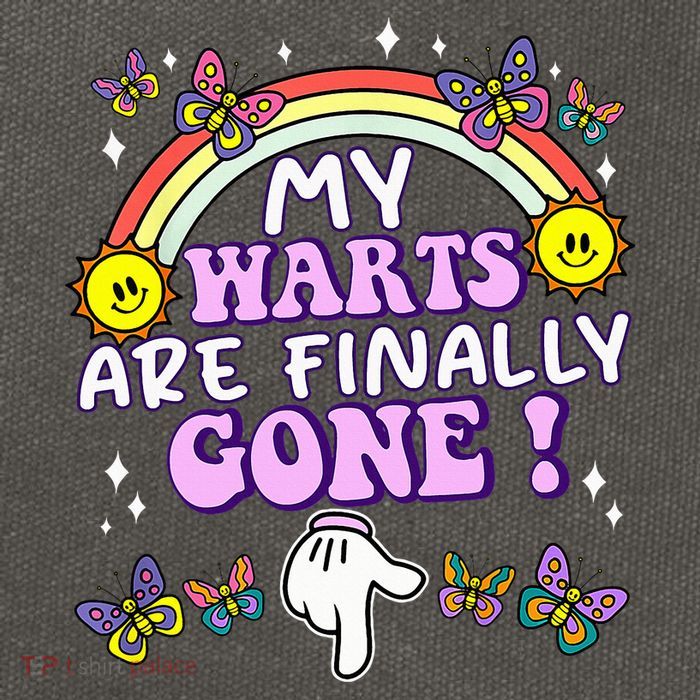 My Warts Are Finally Gone Funny Embarrassing Adult Humor Cotton Canvas Backpack