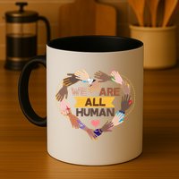 Multicultural We Are All Human Mug