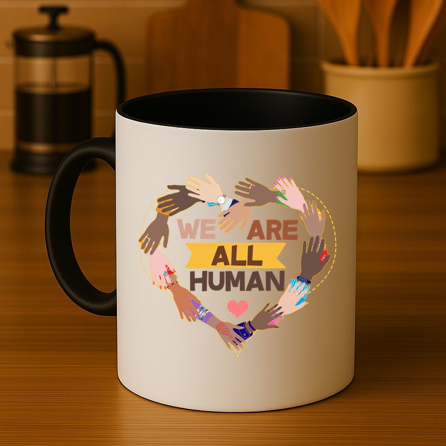 Multicultural We Are All Human Mug