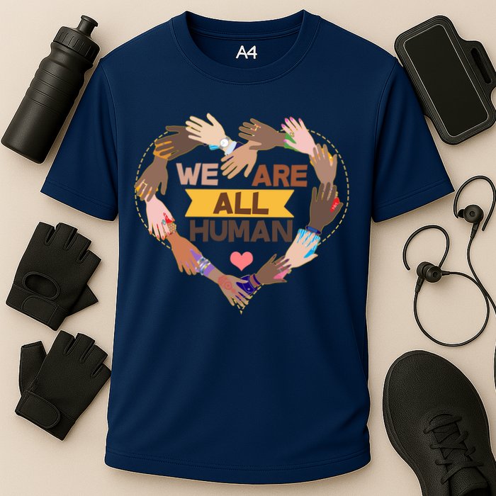 Multicultural We Are All Human Performance Shirt