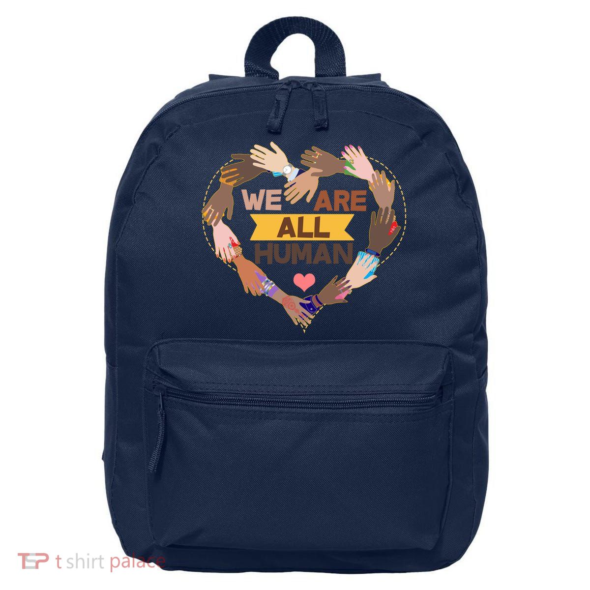 Multicultural We Are All Human 16 in Basic Backpack