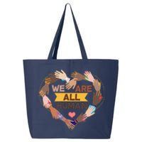 Multicultural We Are All Human 25L Jumbo Tote