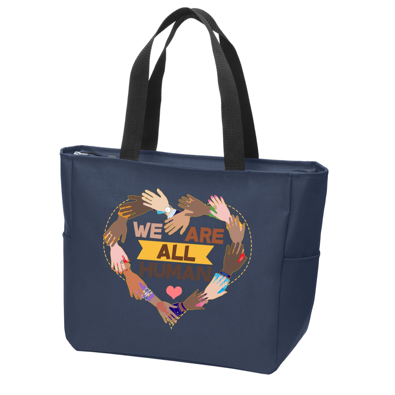Multicultural We Are All Human Zip Tote Bag
