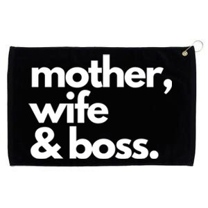 Mother Wife And Boss Gift Grommeted Golf Towel