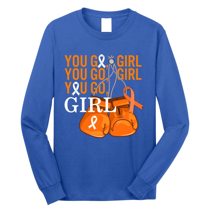 Ms Warrior Awareness You Go Multiple Sclerosis Fight Gift Long Sleeve Shirt