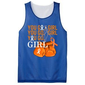 Ms Warrior Awareness You Go Multiple Sclerosis Fight Gift Mesh Reversible Basketball Jersey Tank