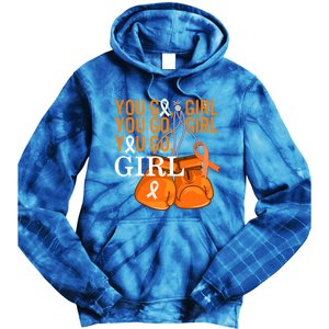 Ms Warrior Awareness You Go Multiple Sclerosis Fight Gift Tie Dye Hoodie