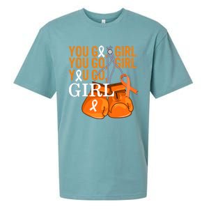 Ms Warrior Awareness You Go Multiple Sclerosis Fight Gift Sueded Cloud Jersey T-Shirt