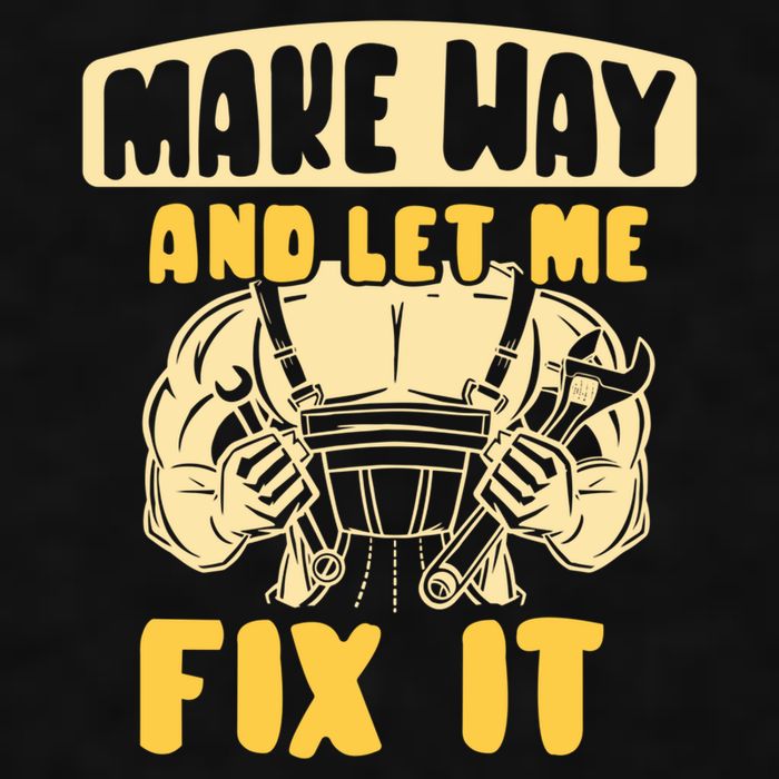 Make Way And Let Me Fix It Tinkerer Mr Fix It Repair Fixing Meaningful Gift Ladies PosiCharge Tri-Blend Wicking Tank