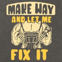 Make Way And Let Me Fix It Tinkerer Mr Fix It Repair Fixing Meaningful Gift Cotton Canvas Backpack