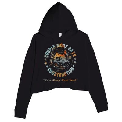 Mechanic We’Re Always Almost Done Mechanics Crop Fleece Hoodie