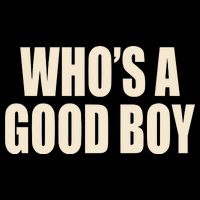 Moximimi WhoS A Good Boy Orange V-Neck T-Shirt