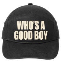 Moximimi WhoS A Good Boy Orange 7-Panel Snapback Hat