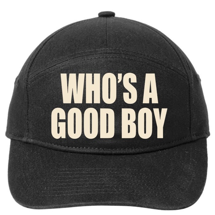 Moximimi WhoS A Good Boy Orange 7-Panel Snapback Hat