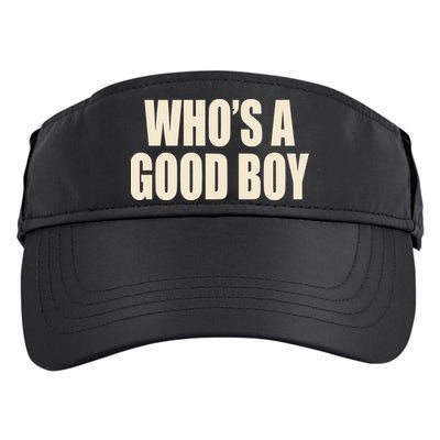 Moximimi WhoS A Good Boy Orange Adult Drive Performance Visor