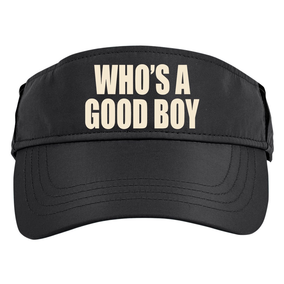Moximimi WhoS A Good Boy Orange Adult Drive Performance Visor