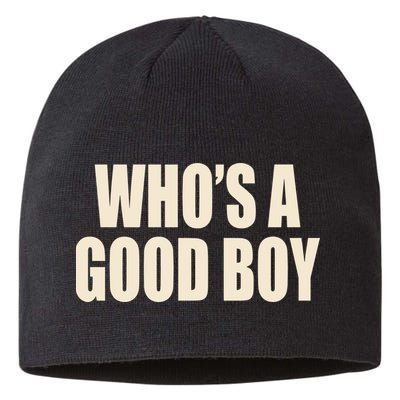 Moximimi WhoS A Good Boy Orange Sustainable Beanie
