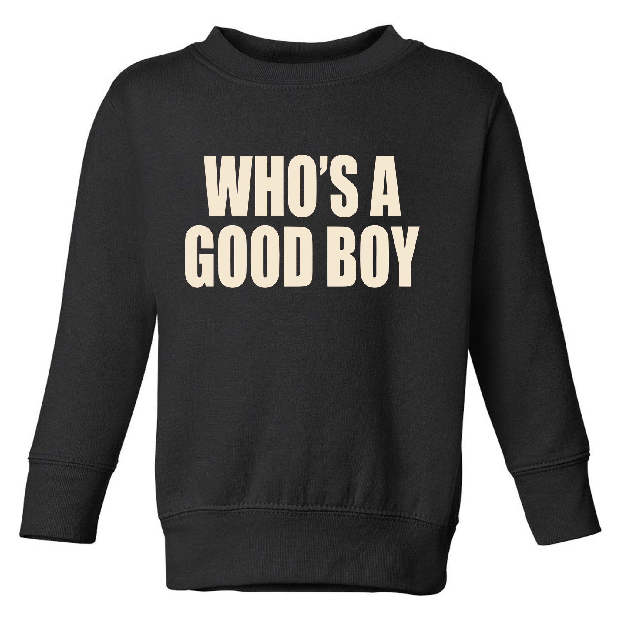 Moximimi WhoS A Good Boy Orange Toddler Sweatshirt