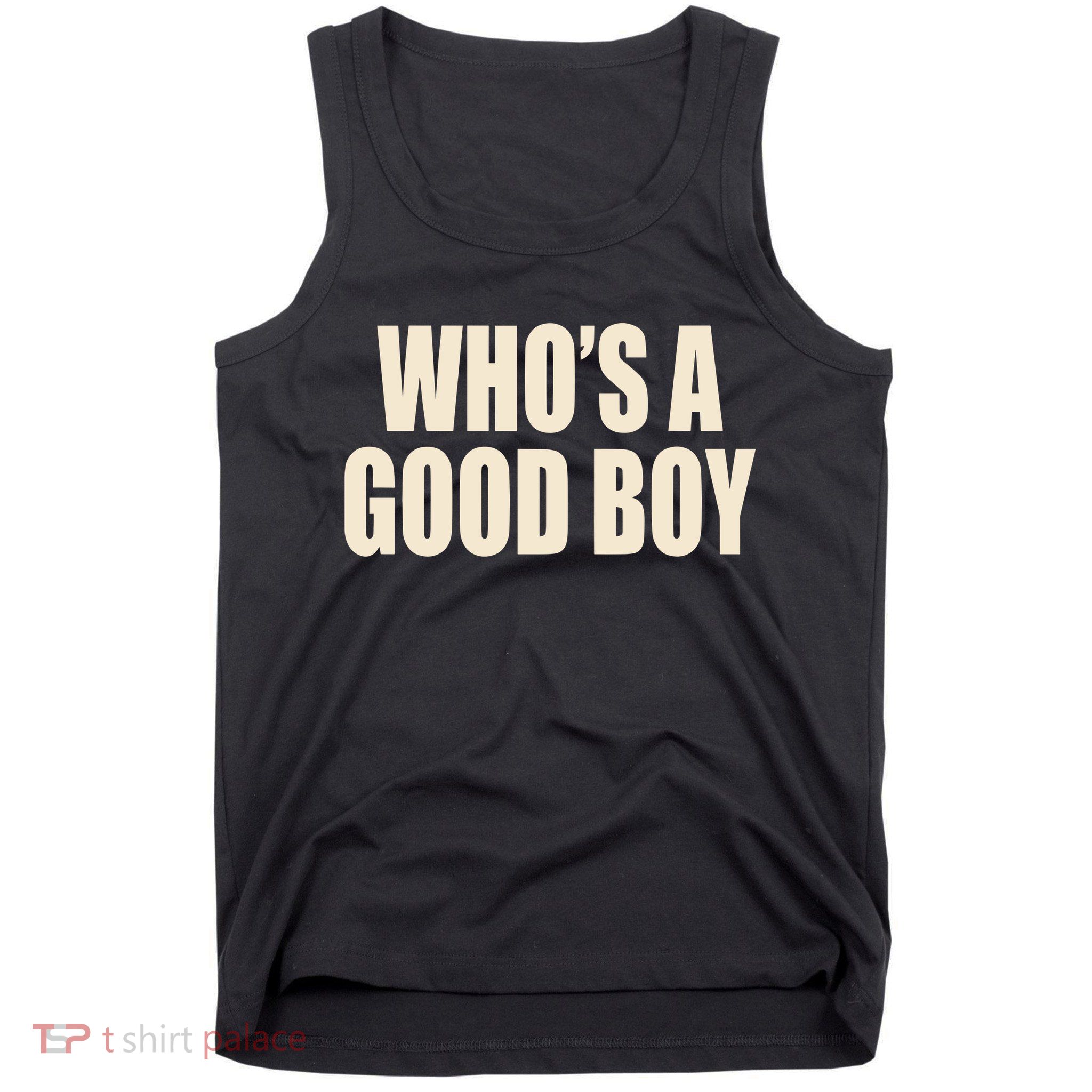 Moximimi WhoS A Good Boy Orange Tank Top