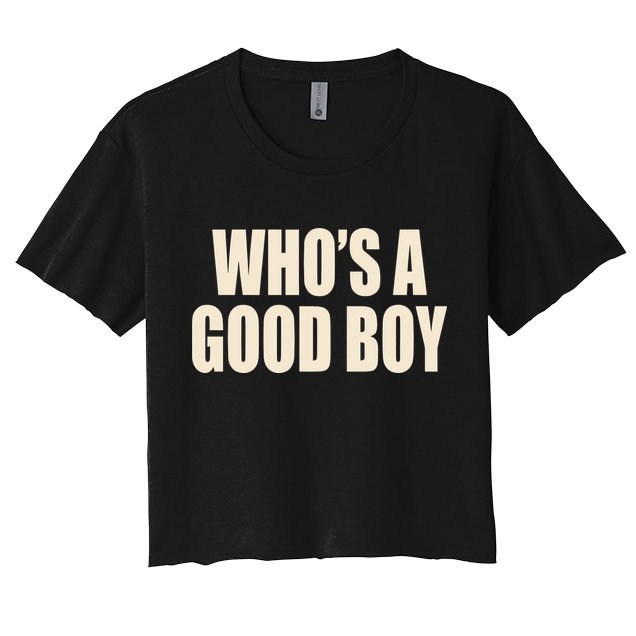 Moximimi WhoS A Good Boy Orange Crop Top