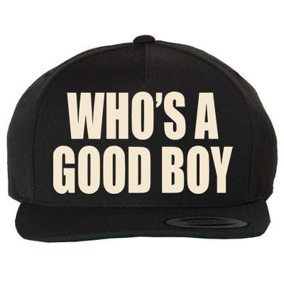 Moximimi WhoS A Good Boy Orange Wool Snapback Cap