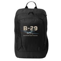 Military Warbird Airplane B29 Superfortress City Backpack