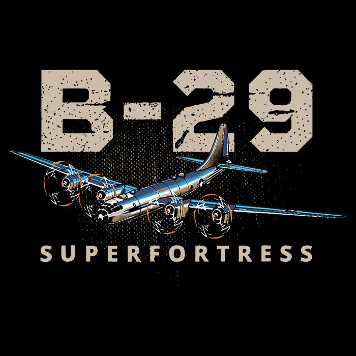 Military Warbird Airplane B29 Superfortress City Backpack