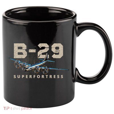 Military Warbird Airplane B29 Superfortress 11oz C Handle Ceramic Mug