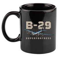 Military Warbird Airplane B29 Superfortress 11oz C Handle Ceramic Mug