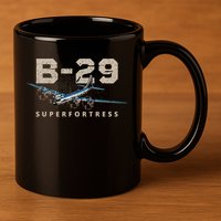 Military Warbird Airplane B29 Superfortress 11oz C Handle Ceramic Mug