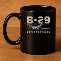 Military Warbird Airplane B29 Superfortress 11oz C Handle Ceramic Mug