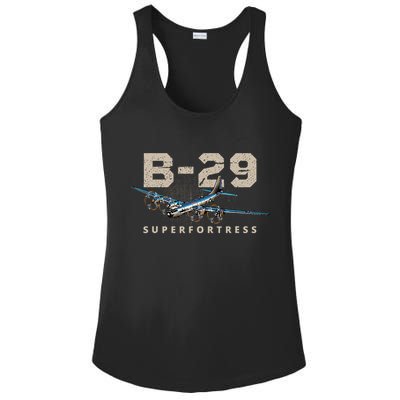 Military Warbird Airplane B29 Superfortress Ladies PosiCharge Competitor Racerback Tank